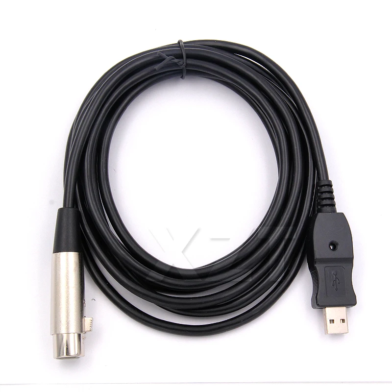 Vred Oberst Lad os gøre det 1pcs Mic Usb Male To 3 Pin Xlr Female Cable Cord Adapter For Microphone  Link 3m 9ft Black Without Additional Driver - Audio & Video Cables -  AliExpress