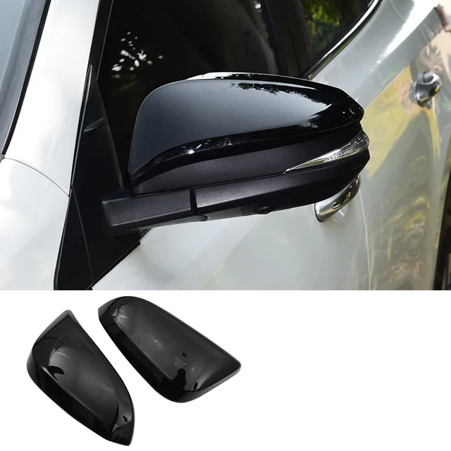 ABS Chrome Carbon Fiber Rearview Mirror cover trim Reflective mirror