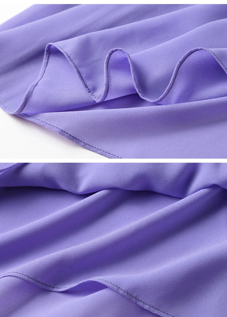 Женское шифоновое платье трапеция элегантное весеннее с длинными рукавами и