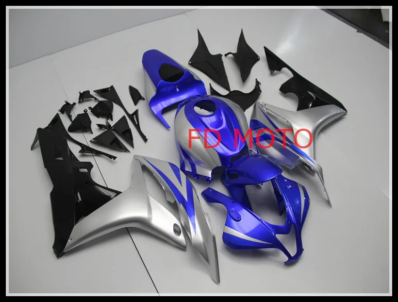 Motorcycle silver black blue Injection ABS Plastics Fairing Kits For