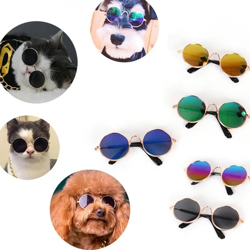 

Cute Small Pet Glasses for Cats Sunglasses for Dogs Accessories Summer Cool Pets Photos Fashion Grooming Puppy Kitten Glasses