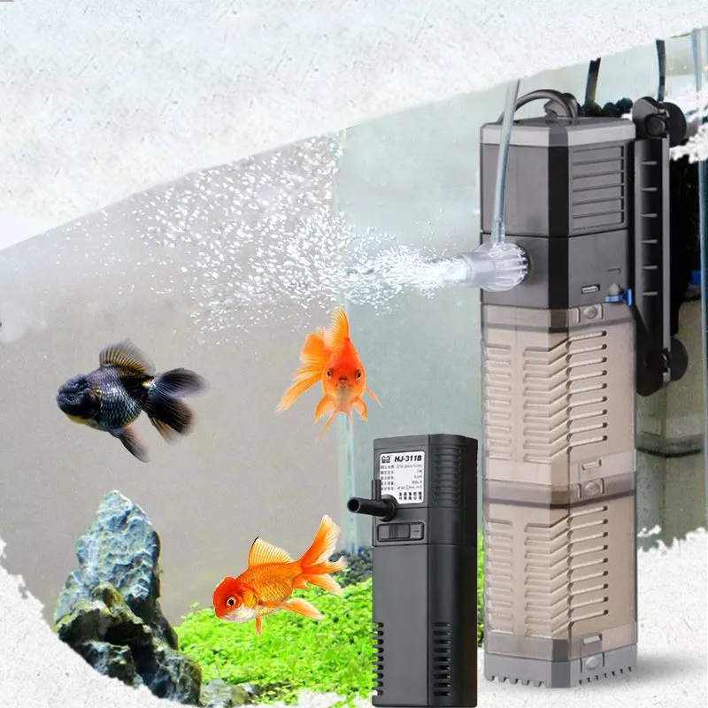 Filtro Interno Para Acuario Y Tortugas - Silencioso, Multietapa, Oxigenación Ajustable, Para Agua Dulce Y Salada