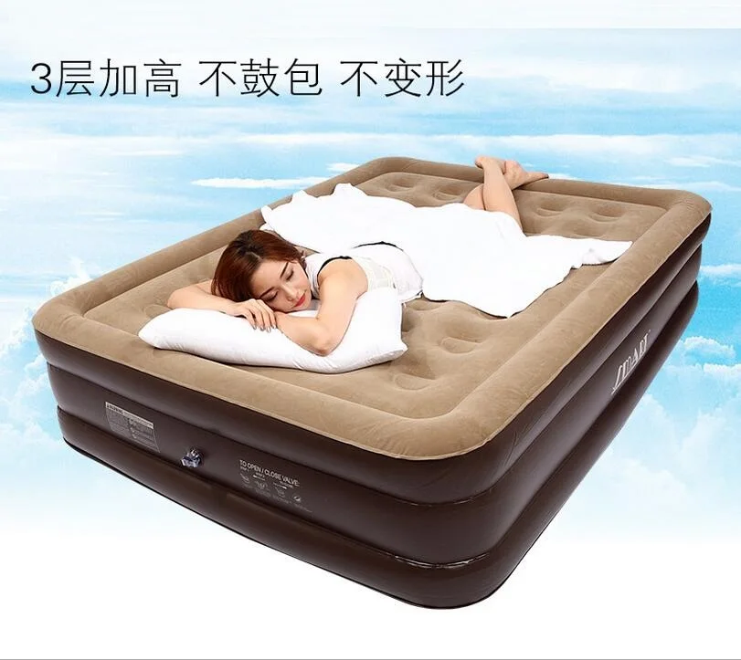 inflable de doble cubierta de individual, más gruesas, para dormir por la noche|bed mattress|mattress singlebed mattress single -