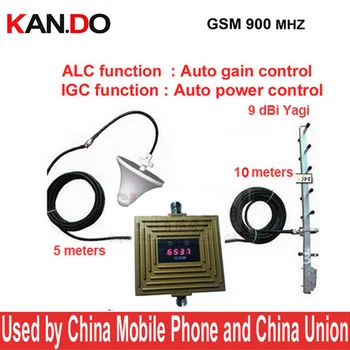 

work in bad signal area 900mhz booster AGC+ALC GSM booster gain 65dbi GSM repeater,phone repeater w/ antenna 15M cable