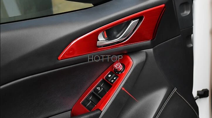 Для Mazda 3 AXELA дверное окно стеклянная панель подлокотник лифт переключатель кнопка Крышка отделка литье из нержавеющей стали автостайлинг