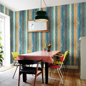 

Baby Boys Room Stripe Wallpaper 3d Self Adhesive PVC Wallpapers Rolls diy Vintage Furniture Strip Wall Paper Home Decor QZ081