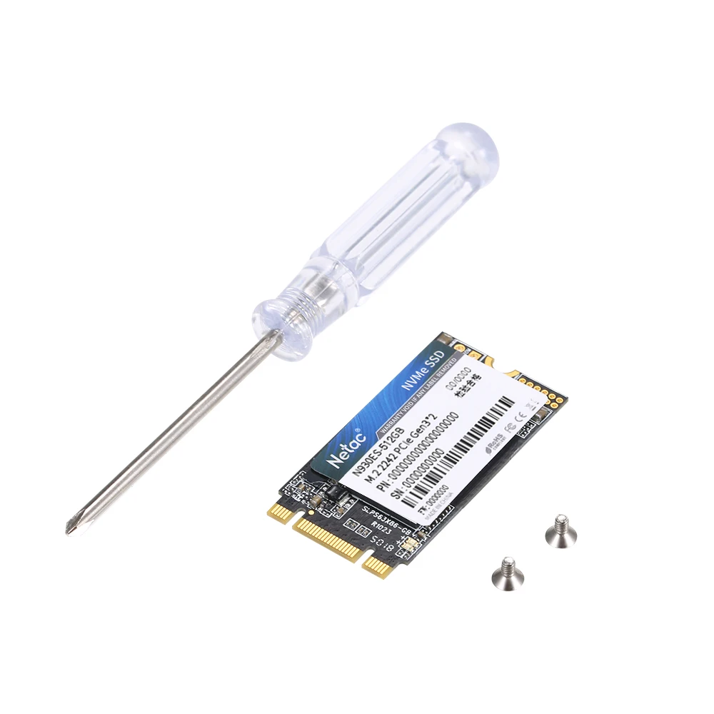 Netac N930ES M.2 2242 SSD 128 ГБ 256 512 NVMe Gen3* 2 PCIe 3D MLC/TLC NAND флэш-накопитель Внутренний твердотельный накопитель для ПК компьютер