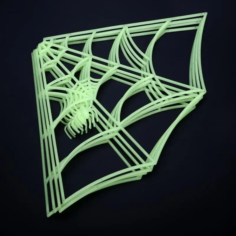 Хэллоуин светящаяся паутина с привидениями хитрые игрушки товары для дома светится в темноте паук веб-бар домашняя бутафория для украшения