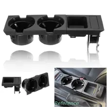 Black Double Hole Car Vehicle Front Center Console Storage font b Box b font Coin Cup