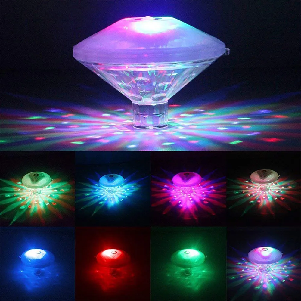 

Floating Underwater Swimming Pool Light LED Disco Party Light Glow Show Fountain Fish Tank Aquarium Pond Hot Tub Spa Lamp