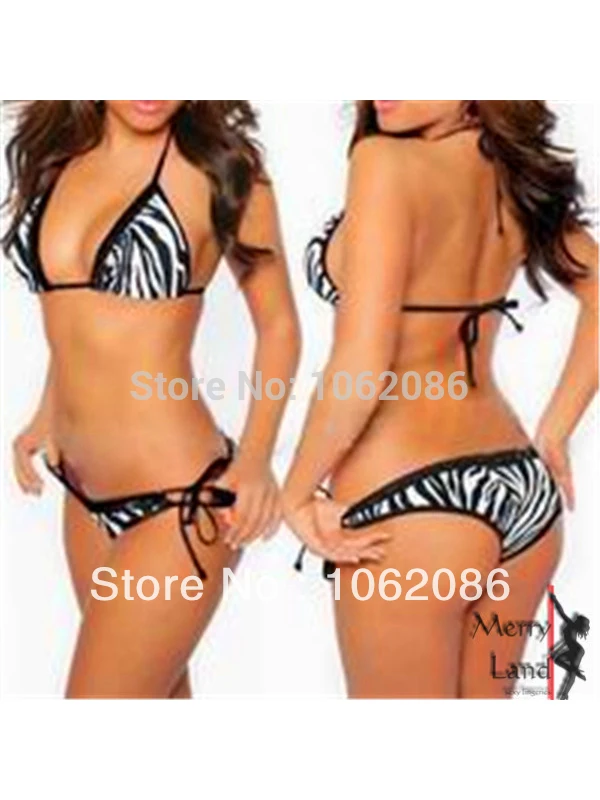 M4007 New Women's Swimwear Sexy Lace Bikini set Bl...