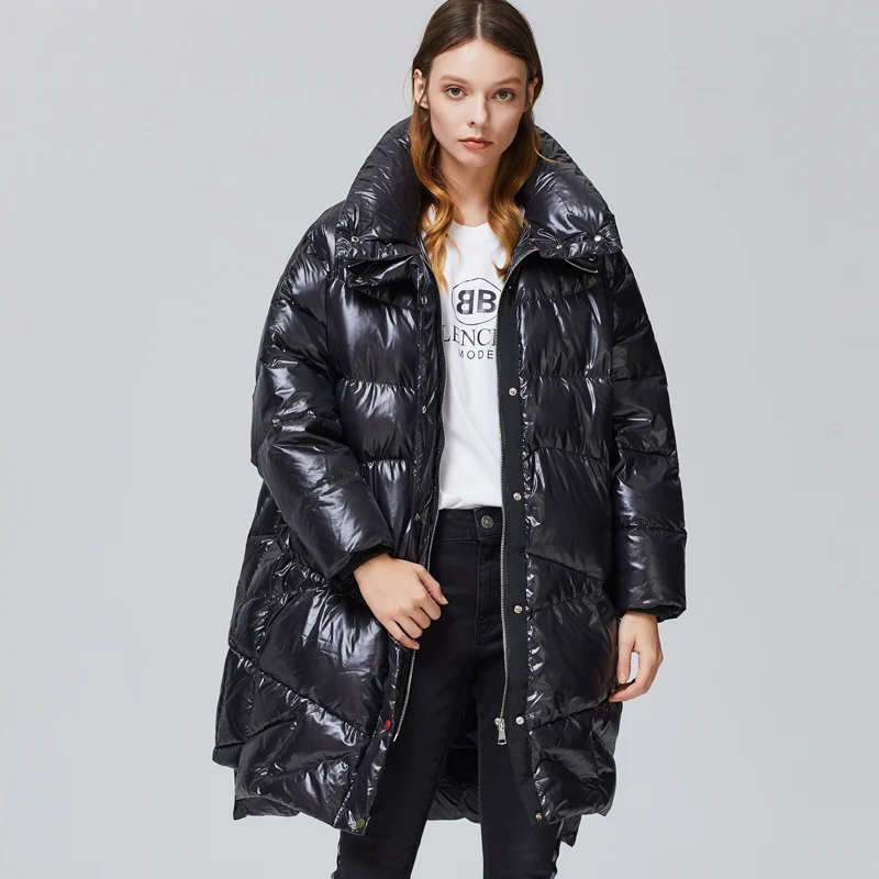 Winter Jacket Women Parka 2019 European Brand White Duck Down Jackets For Women Thick Loose Coat Woman Plus Size  7 colour buckl