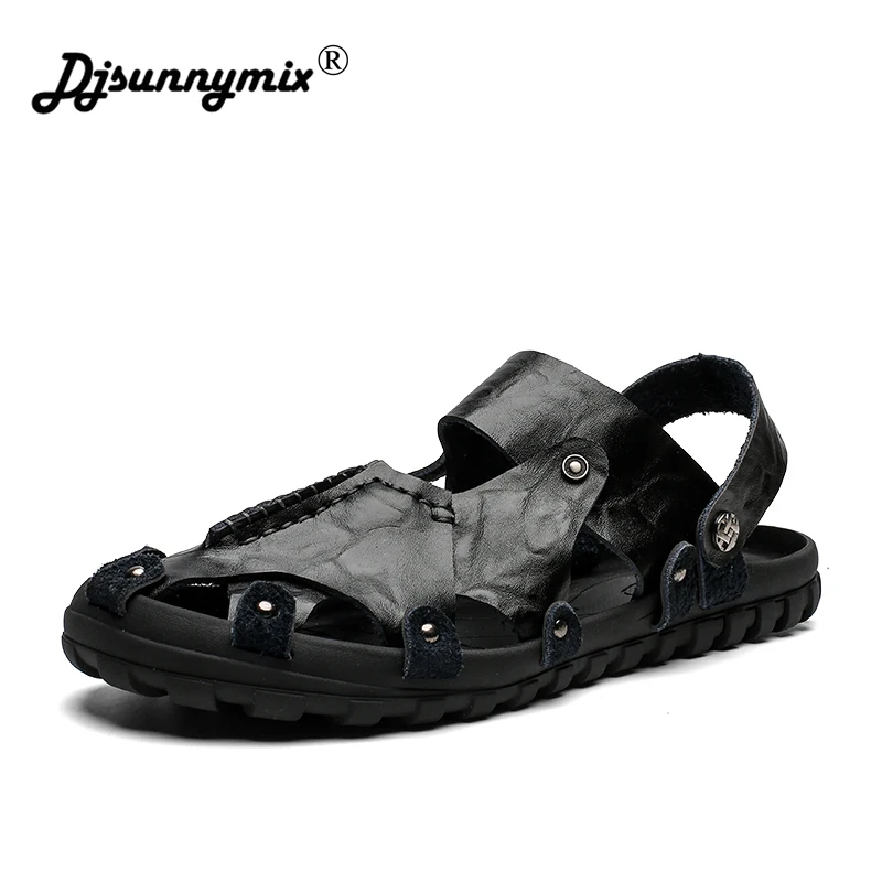 حار بيع جديد أزياء الصيف الترفيه الشاطئ حذاء رجالي جلد طبيعي الصنادل ساحات كبيرة الرجال الصنادل حجم 38- 46 حار بيع جديد أزياء الصيف الترفيه الشاطئ حذاء رجالي جلد طبيعي الصنادل ساحات كبيرة الرجال الصنادل حجم 38- 46