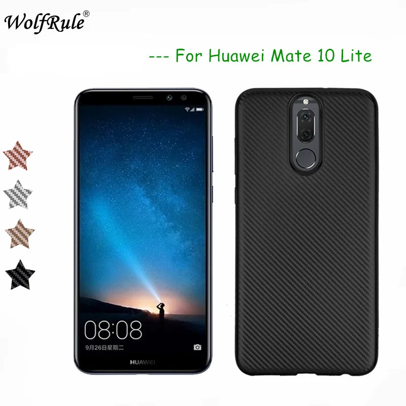 

WolfRule Huawei Mate 10 lite Case Nova 2i Cover Luxury Full Protection Carbon Fiber Brushed Soft TPU Case For Huawei Mate10 Lite