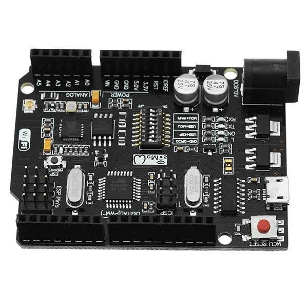 

UNO+WiFi R3 ATmega328P+ESP8266 Module 32Mb Memory USB-TTL CH340G Compatible For Arduino Uno