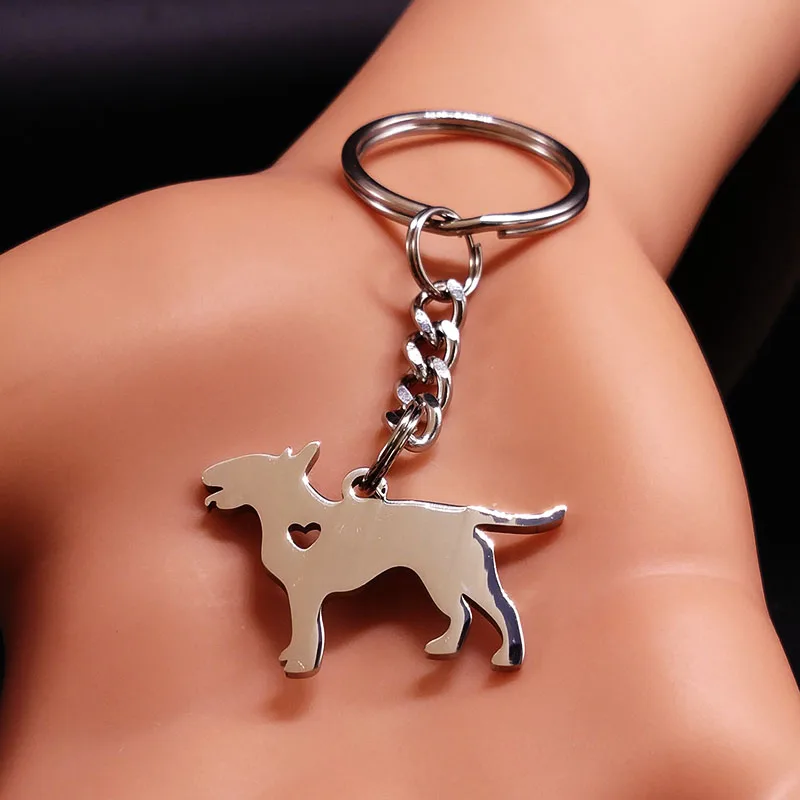 Norfolk Terrier Portachiavi Acciaio Inox O 18k Oro Cane