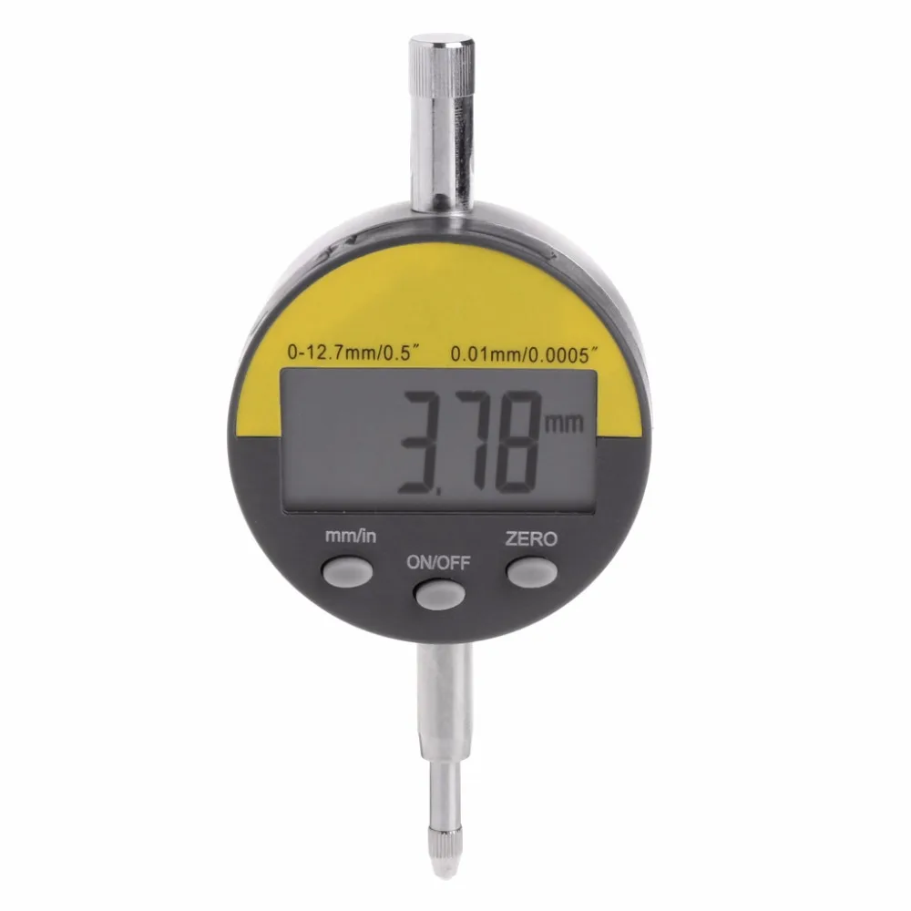 

Digital Dial Indicator 0-12.7mm/0.5" Gauge Range 0.01mm/0.0005" Precision Tester Tools