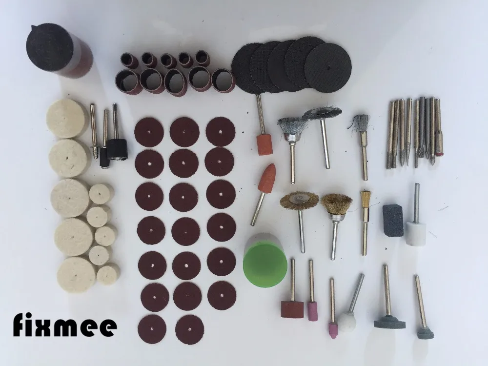 Fixmee-100Pc-Rotary-Tool-Accessory-Bit-Set-Suit-Dremel-1-8-Shank-Grinding-Polishing-For-Rotary