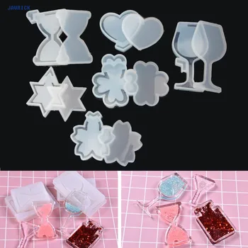 

JAVRICK Cherry Flower Hourglass Wine Glass Silicone Mould Resin DIY Jewelry Making Tools