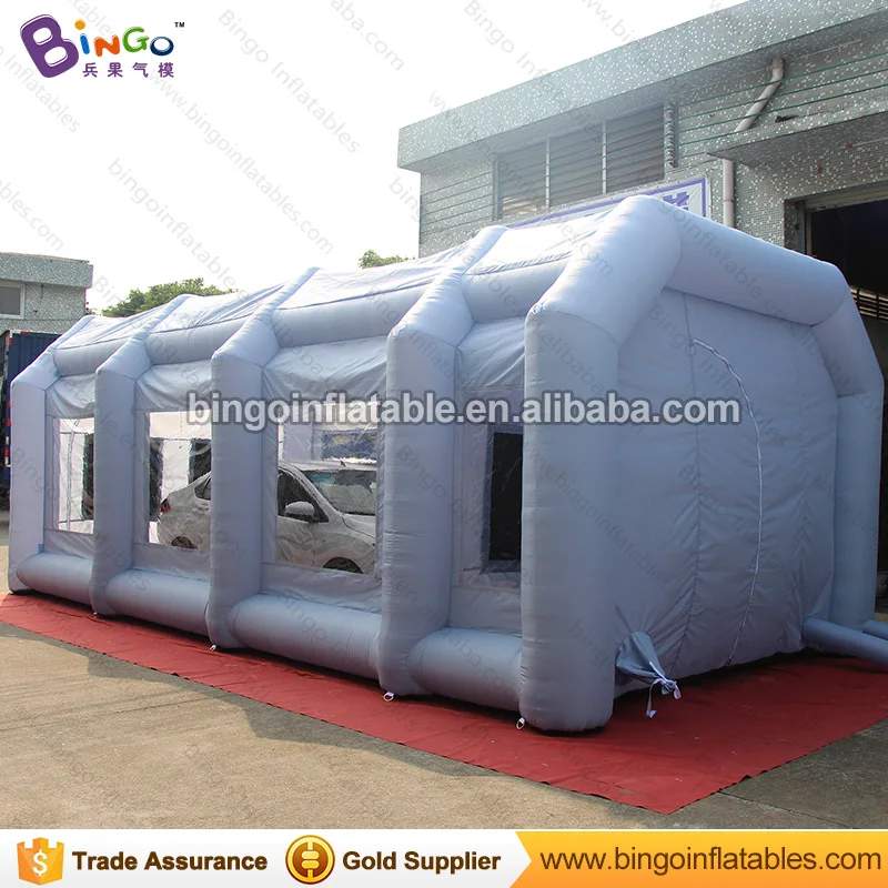 Spray booth type 8*4*3M car used mobile paint booth cheap retractable spray painting booth cabin wi