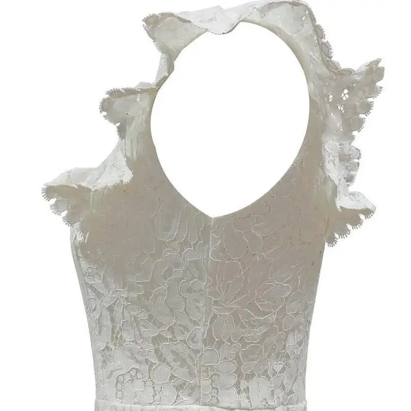 lace dress white summer women elegant bodycon office short ruffle vestidos cortos de fiesta robe femme blancos pencil sukienki