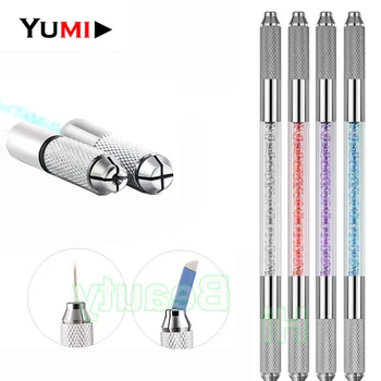 

5PCS Professional Stainless Steel Dual Heads Tebori Manual Microblading Pen Tattoo Tool For 3D Permanent Eyebrow Lip Line Makeup