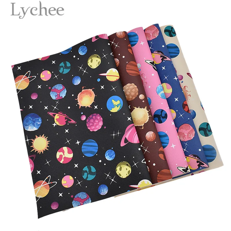 

Lychee 29x21cm A4 Starry Sky Faux PVC Leather Fabric High Quality Synthetic Leather DIY Material For Handbag Garments