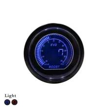 52 мм Автомобиль EVO Цифровой Turbo Boost Gauge Psi Метр Датчик Синий ЖК-Цифровой Turbo Boost Метр 52 мм Автомобилей Turbo Давления манометр Наддува