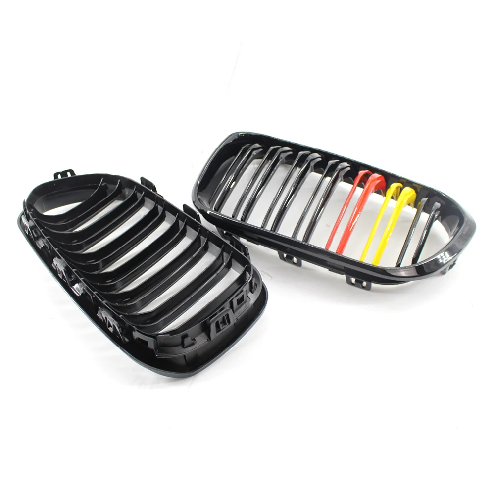 

1 pairs Good quality Gloss Black For BMW 1-Series F20 F21 LCI Front Grill M135i