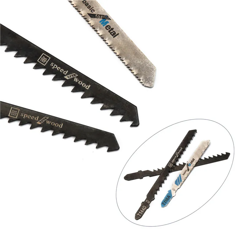 

5PCS/Set Jig Saw Blades Reciprocating Saw Multi Cutting Power Tools Accessories For Wood Metal Reciprocating T144D/T118A/T244D