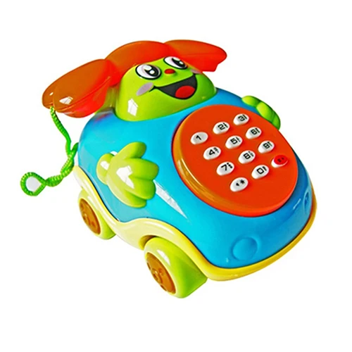 Детский музыкальный автомобиль Мультяшные кнопки телефон Развивающие игрушки