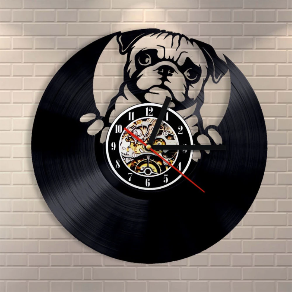 Buy Cute Animal Wall Clock Modern Design Cartoon Dog Clocks 3D Decorative