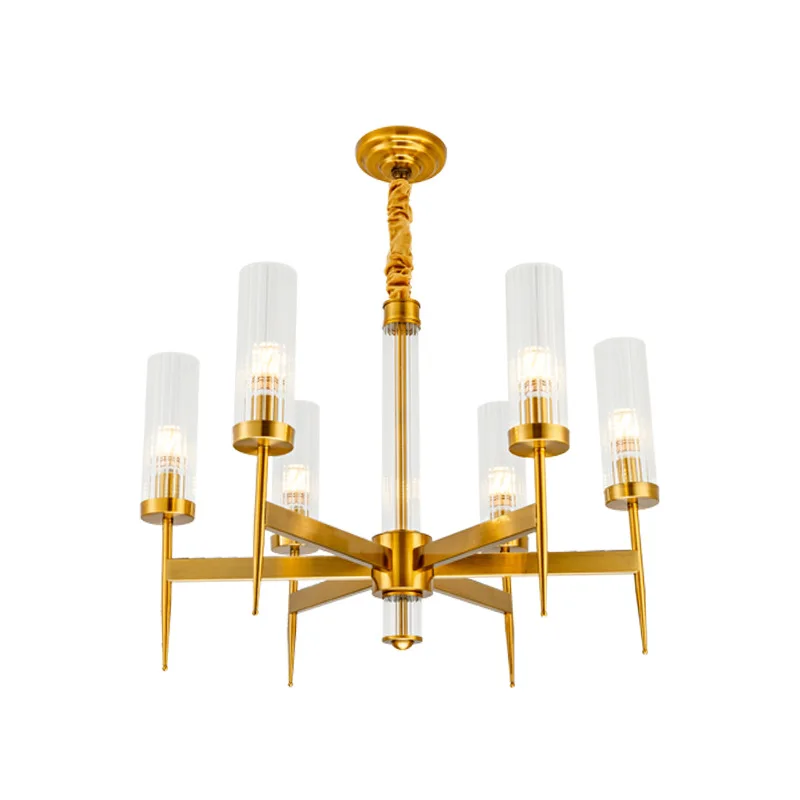 

Современная Золотая роскошная люстра стеклянная прикроватная лампа для спальни гостиной спальни ресторана отеля лампа люстра E14 110 В 220 В