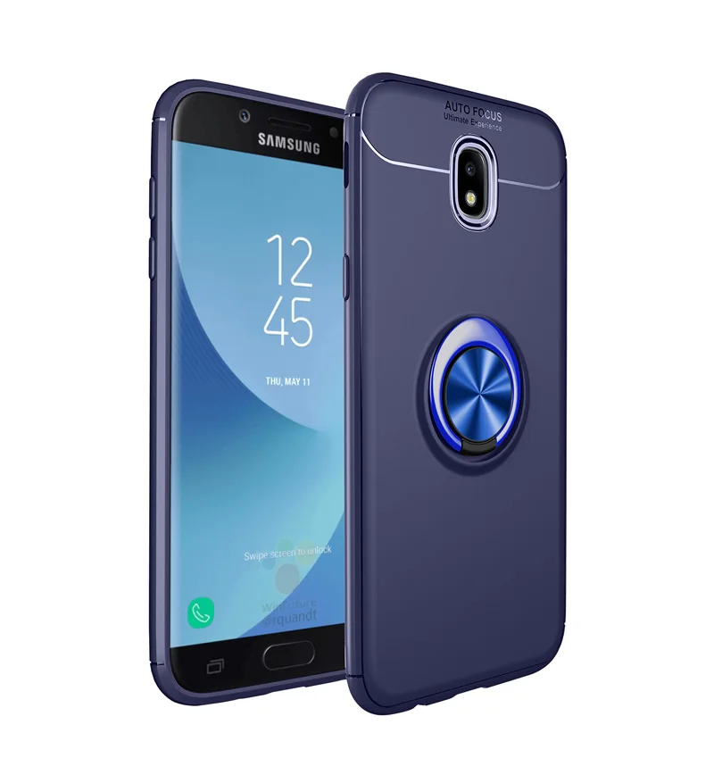 Чехол-бампер для samsung Galaxy J3 J5 J7 Pro, кольцевой чехол SM-J330F/DS SM-J330FN SM-J730F/DS SM-J730FM/DS SM-J530F/DS J530FM/DS - Цвет: All Blue