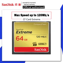 SanDisk, очень компактная флеш-карта памяти 32, 64, 128 ГБ, 120MBS, CF карта 128 ГБ, 32 ГБ, 64 ГБ, флеш-карта, карта памяти для камеры