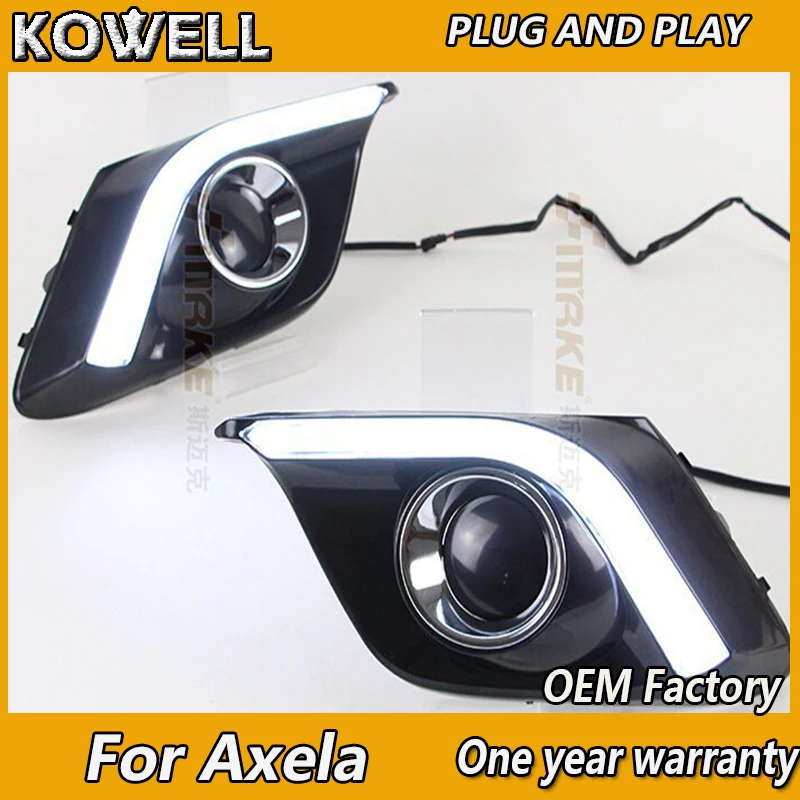 KOWELL Car Styling For Mazda 3 Axela led 2014 2015 2016 Daytime Running Light Fog light High Quality NEW LED DRL | Автомобили и