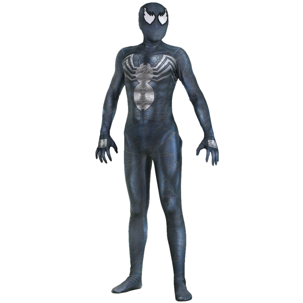 Веном Эдвард Брок Косплей Костюм Zentai паук супергерой шаблон боди костюм комбинезоны