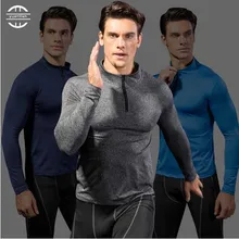 Yuerlian Wicking Мужская спортивная одежда обтягивающие колготки для фитнеса рубашка для бега тренировочные длинные футболки для футбола Demix Gym Man'S T-Shirt
