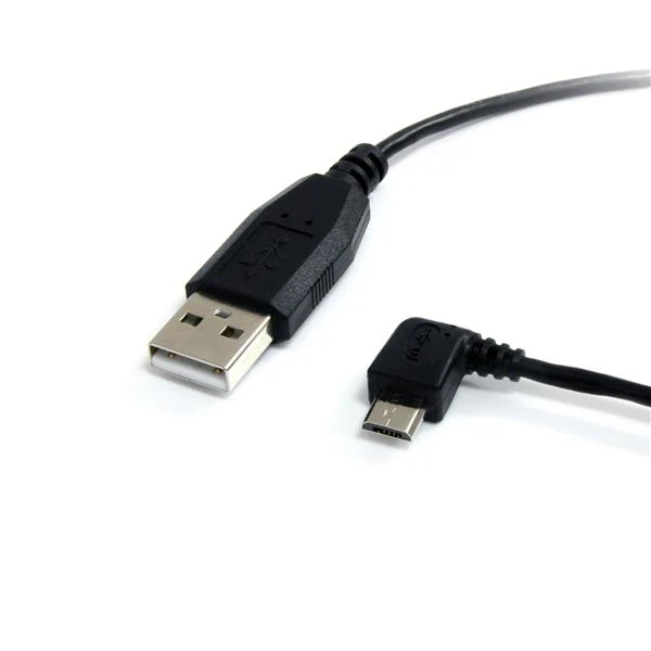 StarTech.com кабель de 30 см USB A Micro B Acodado a la Izquierda para Telefono Movil y смартфон 0 3 м USB|USB-адаптеры| |