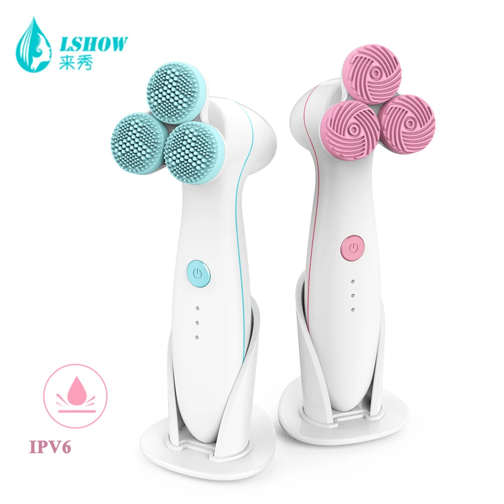 2020 Silicone Facial Cleansing Brush Blackhead Removal Acne Pore Cleanser Machine Peeling Face Wash