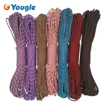 YOUGLE 7 strand Cores Paracord для парашютный шнур для кемпинга веревка для альпинизма, кемпинга походная одежда 151-157