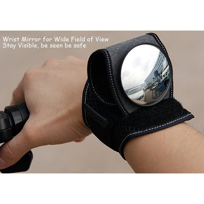 

Bicycle Mirrors Bicycle Wrist Mirror Rearview Wristband Motorbike Handlebar Reflector Wristband Mirror Riding Equipment