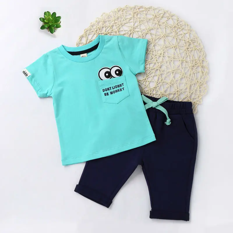 

Summer Children's Clothing Sets Fashion Cartoon T Shirts Short Pants For Baby Boy and Toddler Girl T-shirt Kids Casual Clothes