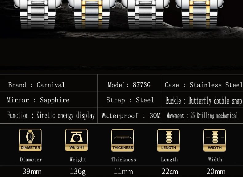 Seiko movimento automático carnaval topo marca de