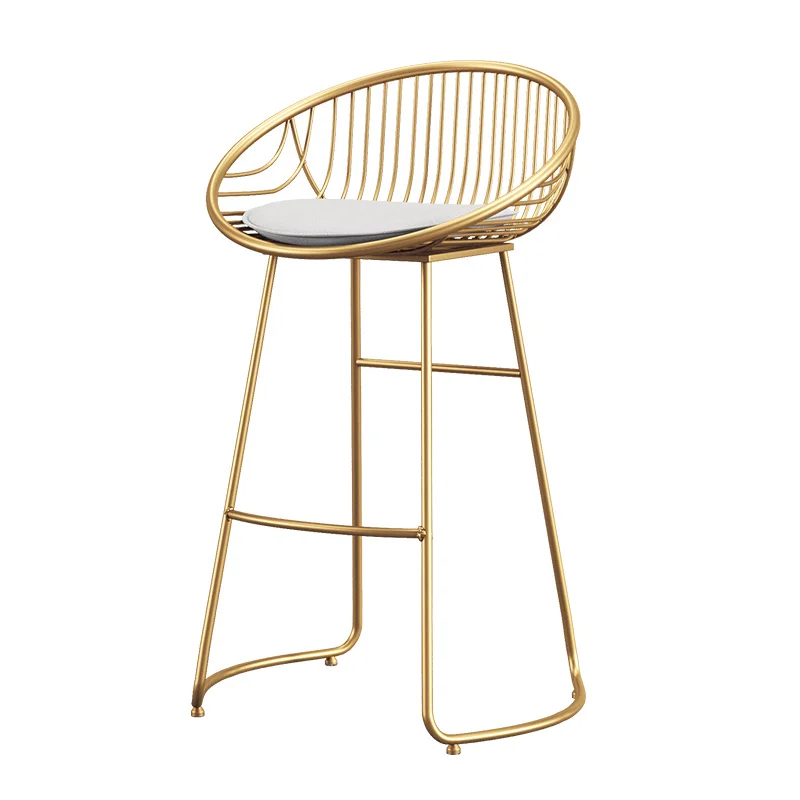 15%Modern minimalist wrought iron bar chair high stool bar stool bar table and chair Nordic bar chair