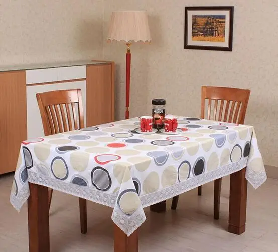  Fashion style PVC waterproof table cloth plastic rectangular table cloth Waterproof Oilproof easy c