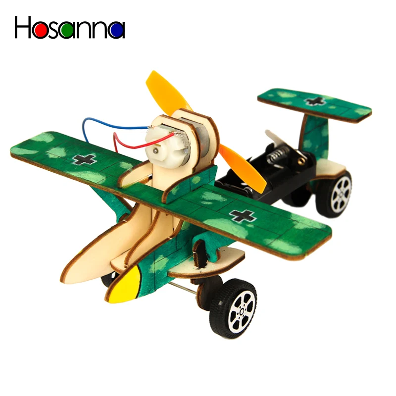 

Kids DIY Electric Glider Airplane Model Kit Science Toy Mini Fighter Physics Learning Educational Toys for Children Boys 4 Years