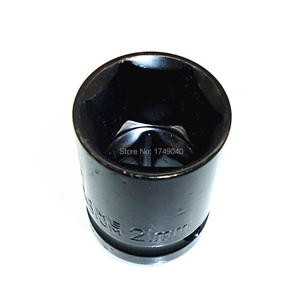 21mm Impact Socket 1/2 Inch Square Drive 6 Point Metric Shallow Socket