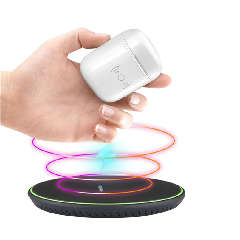 Wireless Charging Pad Qi Wireless Charger Charging Headset Smart  Dock Stand ForApple Airpods 2th 40MR2201