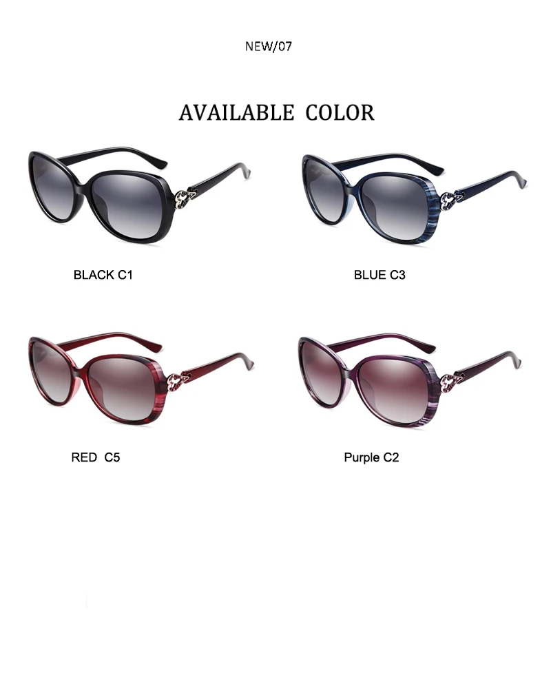 FEISHINI брендовые дизайнерские пластиковые черные овальные солнцезащитные очки в форме сердца, женские Поляризованные Ретро очки UV400, модные корейские женские очки